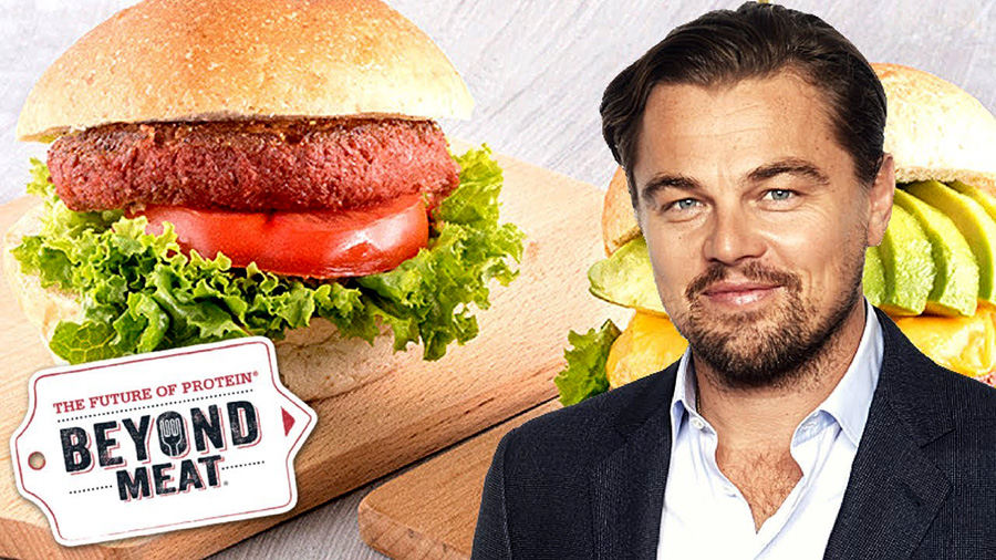 Leonardo Di Caprio burger Beyond Meat